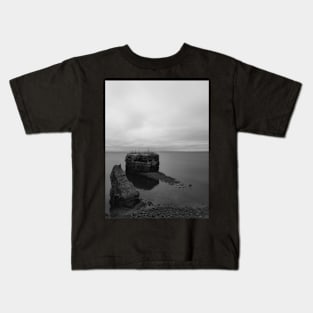 Blue Hour Pokeshaw Rock, New Brunswick Canada V4 Kids T-Shirt